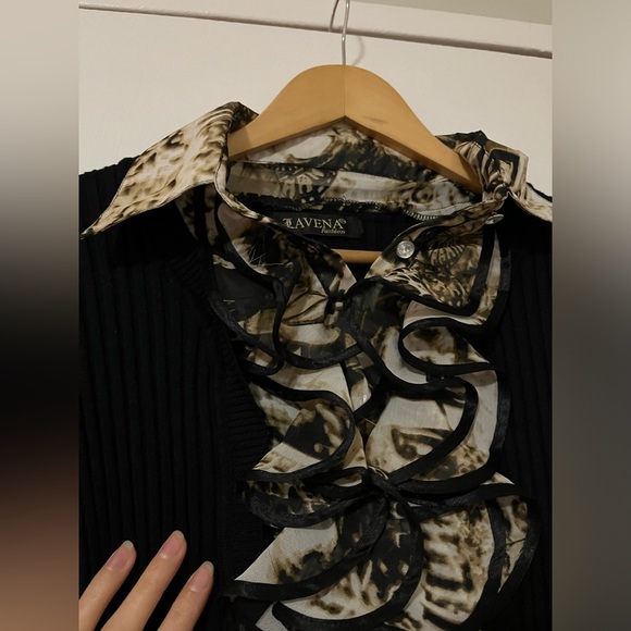 Vintage Lavena blouse top with ruffles Y2K - Picture 8 of 9